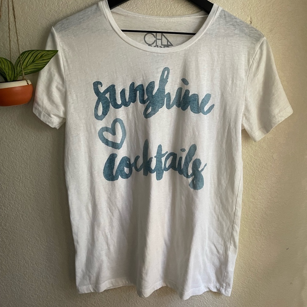 ⚡️3 for 25 Chaser “sunshines and cocktails” t shirt